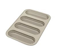 silikomart Mini Baguette Bread Silicone Mould no.4 170 x 55 h 20 mm 20 4 x 30 8 x 2 8 cm Gray