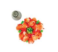 Silikomart | Mini Decor Tube 06, Pitorro decorativo de acero inoxidable para Sac a Poche, Tamaño Ø 18 mm