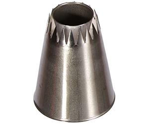 Silikomart | Mini Religieuse Tube 02, Boquilla de acero inoxidable para Sac a Poche, orificio de decoración Religieuse, Ø 18 mm