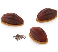 Silikomart Molde de silicona "Cacao 76.2 cm con 12 cavidades, cada una de 6.7 x 3.7 x 2.6 cm de alto