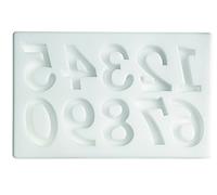 Silikomart | Molde de Silicona, Forma Big Numbers, Medidas 27 x 17 mm, Made in Italy