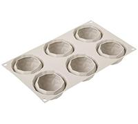 Silikomart | Molde de Silicona para Monoporciones MINI GEMMA, Antiadherente, Paquete de 10 Moldes para Tartas, Ø 68 h 42 mm Volumen: 6 x 110 ml Tot. 660 ml