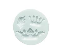 Silikomart | Molde de Silicona para Pasta de Azúcar CROWNS, Molde para Decoraciones de Pasteles, Tema Príncipe, Medidas 40 x 120 x 255 mm