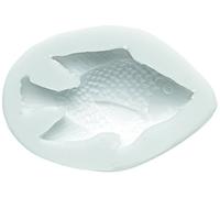 Silikomart | Molde de Silicona para Pasta de Azúcar FISH, Molde para Decoraciones de Pasteles, Tema Príncipe, Medidas 7 x 5 x 2 mm,
