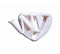 Silikomart | Molde de Silicona para Pasta de Azúcar Letra W, Molde para Decoración de Tartas en Forma de Inicial W, 50x52mm, Made in Italy