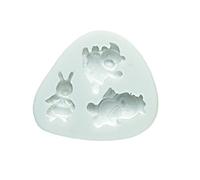 Silikomart | Molde de Silicona para Pasta de Azúcar LITTLE ANIMALS, Molde para Decoraciones de Pasteles, Tema Príncipe, Medidas 50 x 60 x 20 mm