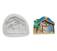 Silikomart | Molde de Silicona para Pasta de Azúcar NATIVITY, Molde para Decoraciones de Pasteles, Tema Príncipe, Medidas 140 x 155 x 40 mm