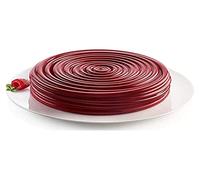 Silikomart | Molde de silicona para tartas Modern VINILE, antiadherente, Pack de 1 Molde para tartas, Diseño 3D, Ø 195 h 50 mm, Volumen 1,4 ml, Made in Italy