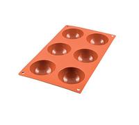 Silikomart Molde de Silicona Semi esferas SF002 6, Rouge Brique, 0.7 cm