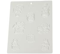 Silikomart | Molde para Chocolate y Gelatinas, de Plástico, Forma Papá Noel, Color Transparente, Medidas 10 x 185 x 300 mm