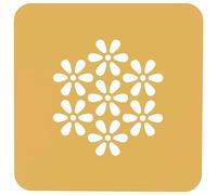 Silikomart Plantilla de silicona para decoración de alimentos de 6-5/16 pulgadas x 6-5/16 pulgadas en total, paquete de 2 - Flores de cerezo