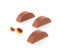 Silikomart |Riga-P, Molde Tritan para Chocolate, 24 Cavidades, Medidas 47.8 x 15 mm h 16 mm Volumen 10 x 26 ml Tot. 192 ml
