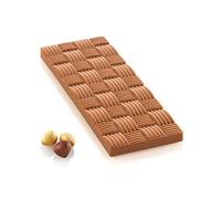 Silikomart |Riga-P, Molde Tritan para Chocolate, 4 Cavidades, Paquete de 1 Molde, Tamaño 150 x 55 mm h 9 mm Volumen 4 x 68 ml Tot. 272 ml