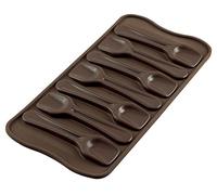 Silkomart SCG28 Choco Spoon Molde de Silicona 96X26 H 16 MM, Marrón