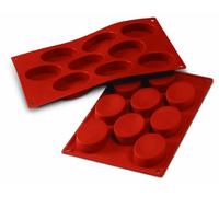 Silikomart SF018 OVALI Molde de Silicona 70X50 H 20 MM, Rojo