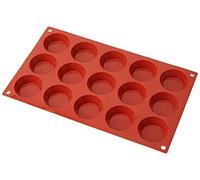 silikomart | SF014 Molde de silicona para TARTELLETTA Monoporciones, antiadherente, 15 cavidades, Pack de 1 Molde para tartas, Ø 50 h 15 mm, Made in Italy