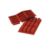 silikomart | SF026 Molde de silicona para MINI CAKE Monoporciones, antiadherente, 12 Mini Cakes, Pack de 1 Molde para tartas, 79 x 29 mm, h 30 mm, Made in Italy