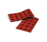 Silikomart | SF027 Molde de Silicona para Monoporciones Petit-Fours, Antiadherente, 15 Pasteles, Pack de 1 Molde para Tartas, Ø 40 h 20 mm, Made in Italy