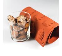 Silikomart SF032 Madeleine Molde de Silicona 68X45 H 17 MM, Rojo