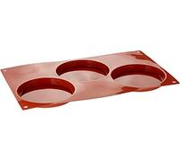 Silikomart SF042 Disco para Galletas Molde de Silicona h20mm, Ø103mm, Rojo
