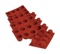 silikomart | SF050 Molde de Silicona para CANNELÉ Monoporciones, Antiadherente, 8 cavidades, Pack de 1 Molde para Tartas, Ø 55 h 50 mm, Made in Italy (Paquete de 4)