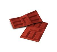 silikomart | SF054 Molde de silicona para Monoporciones, Antiadherente, 7 Cavidades, Pack de 1 Molde para tartas, 95 x 45 mm, h 12 mm, Made in Italy
