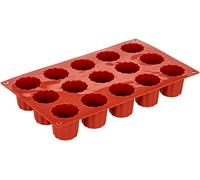 Silikomart SF059 BORDELAIS Molde de Silicona Ø45, H 45 MM, Rojo (Terracotta)