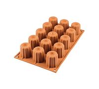 silikomart SF059 Midi CANNELÉ Molde de Silicona Ø45 H 45 mm, Rojo