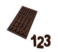 Silkomart SF174 Choco 123 Molde de Silicona, Marrón