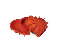 Silikomart SFT 211 - Molde, Diseño de Corazón, color rojo, 205 x 186 h 54mm