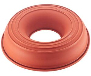 silikomart | SFT205 Molde de Silicona Redondo CIAMBELLONE, Antiadherente, Pack de 1 Molde para tartas con Anillo de Seguridad, Ø 240 h 55 mm, Volumen 1,5 l, Made in Italy
