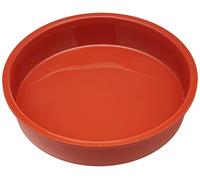 Silikomart SFT226 Molde de Silicona para Pasteles + Anillo de Terracota Ø 260 mm h 6 cm en Nylon + CAV, Rojo