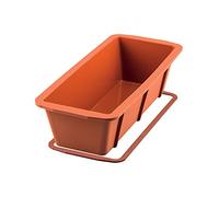 Silikomart SFT330 Plum Cake Molde de Silicona 260X100 h 70 mm, Rojo