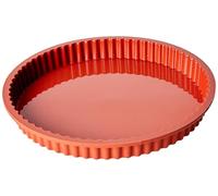 Silikomart | SFT426 Molde de Silicona CROSTATA, Antiadherente, Juego de 4 Moldes con Safe Ring, Ø 260 h 30 mm, Volumen 1,3 l, Fabricado en Italia