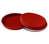 Silikomart | SFT428 Molde de silicona CROSTATA, Antiadherente, Pack de 1 Molde con Anillo de Seguridad, Ø 280 h 30 mm, Volumen 1,75 l, Made in Italy