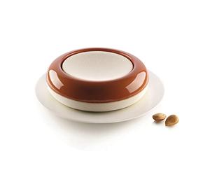 silikomart | Silicone Cake Mould Kit IO &TE, Composición del kit 1 Molde Superior de Silicona, 1 Molde Base de Silicona, Diseño 3D, Ø 210, h 30 mm - h 60 mm, Made In Italy