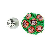 Silikomart | Tubo Flor 22, Boquilla de Acero Inoxidable para Sac a Poche, Agujero para Decoraciones Florales, Tamaño Ø 25 mm