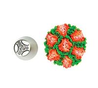 Silikomart | Tubo Floral 36, Boquilla de Acero Inoxidable para Sac a Poche, Agujero para Decoraciones Florales, Tamaño Ø 22 mm