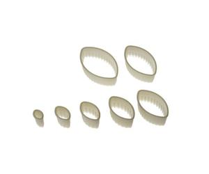 Silikomart Wonder Cakes by 72.319.87.0069 Set de moldes para Galletas/Décors Pasta de azúcar/Pasta de Chocolate Forma Barco Nylon Blanco 3,5 x 11,5 x 11,5 cm
