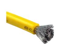 Silikon Elektrik Kablosu, Cable eléctrico de caucho silicona | Amarillo AWG múltiples (5-17), longitudes de 1 m a 20 m: for uso eléctrico(Yellow; 20m; 9 AWG)