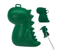 Silikon Zahnbürstenetui Dinosaurier - Hygienischer Reisezahnbürstenhalter Für Kinder & Erwachsene | Weiche Zahnbürstenhülle Für Bad, Reise & Kreuzfahrt | Robust & Kompakt, 9,5cm (Dino-Design)
