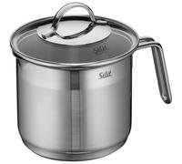 Silit Achat cristal tapa cazo de leche, plata, 14 cm, 1,7 l)