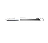 Silit Classic Line - Pelador de verduras (19 cm, acero inoxidable pulido, apto para lavavajillas)