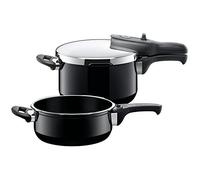 Silit - Olla rápida 2 pzs Sicomatic T-Plus, 3l y 4,5l, Color Negro