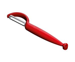 Silit Pelaro - Pelador de Verduras 21 cm, Pelador de Tomates/Verduras Acero Inoxidable, Apto para Lavavajillas, Rojo