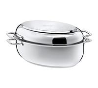 Silit Sartén para Asar con Tapa Ovalada, Plata, 38 x 26 x 12,2 cm, 8,4 litros