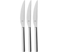 Silit Trend Cuchillos de Carne Juego de 3 Piezas 23,2 cm, Cuchillo de Carne de Acero Inoxidable con Borde dentado, Cuchillos Forjados, Cuchillo para Pizza, Duradero, Resistente a los Razones, Apto