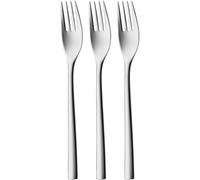 Silit Trend - Juego de 3 tenedores para menús (21 cm, acero inoxidable pulido, duradero, resistente a los arañazos, apto para lavavajillas)