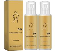 Silk Body Essence Oil | Silk Body Oil | Silk Essence Oil, Silk Body Oil Liquid, Silk Body Firming Moisturizing Lotion for Anti Wrinkle, Reduce Fine Lines,Smooth Skin (2pcs)