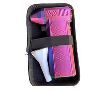 Silk Bright - Ventilador de bolsillo tricolor tricolor, mini ventilador turbo con 110000 RPM, motor sin escobillas de alta velocidad de 150 W, carga rápida PD tipo C, tiempo de funcionamiento de 25